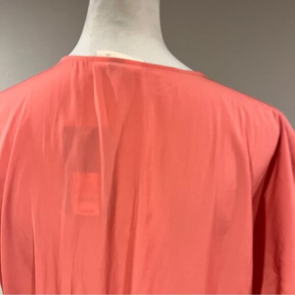 A New Day Coral Tie-Front short sleeve mini Dress size large - Picture 7 of 12